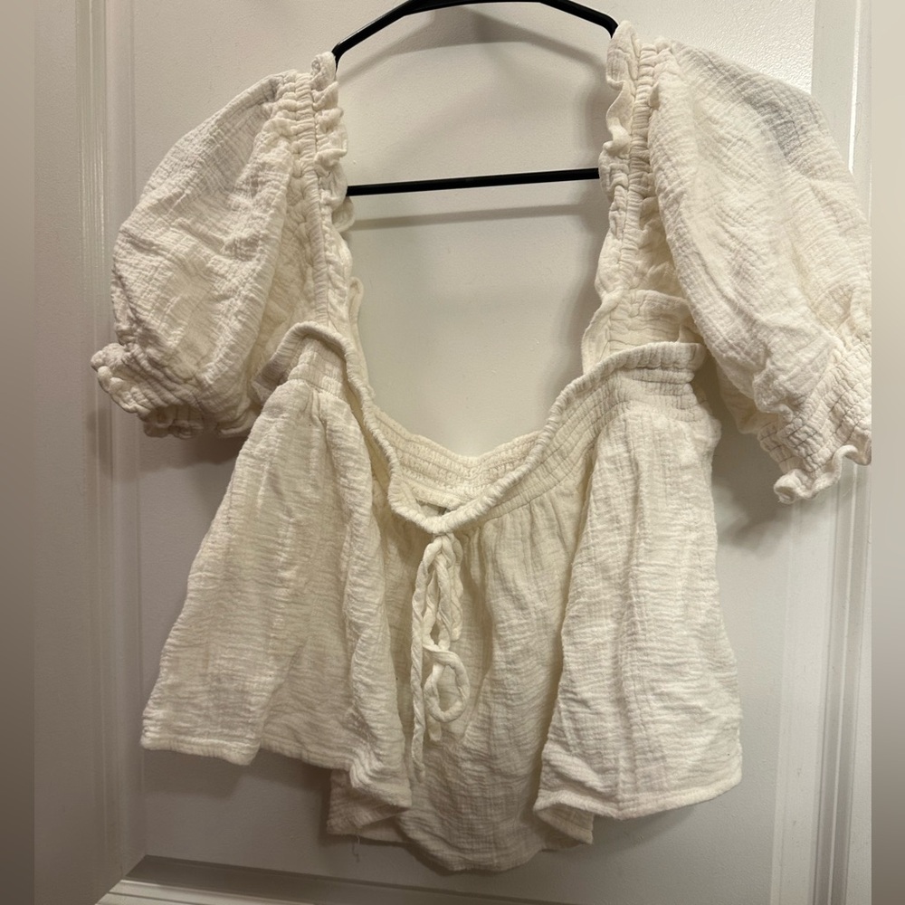 ASOS Peasant Top Cropped